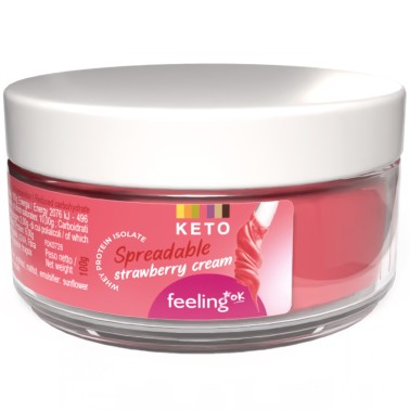 Feeling Ok Crema Spalmabile Keto alla Fragola - 100 gr AVENE - ALIMENTI PROTEICI