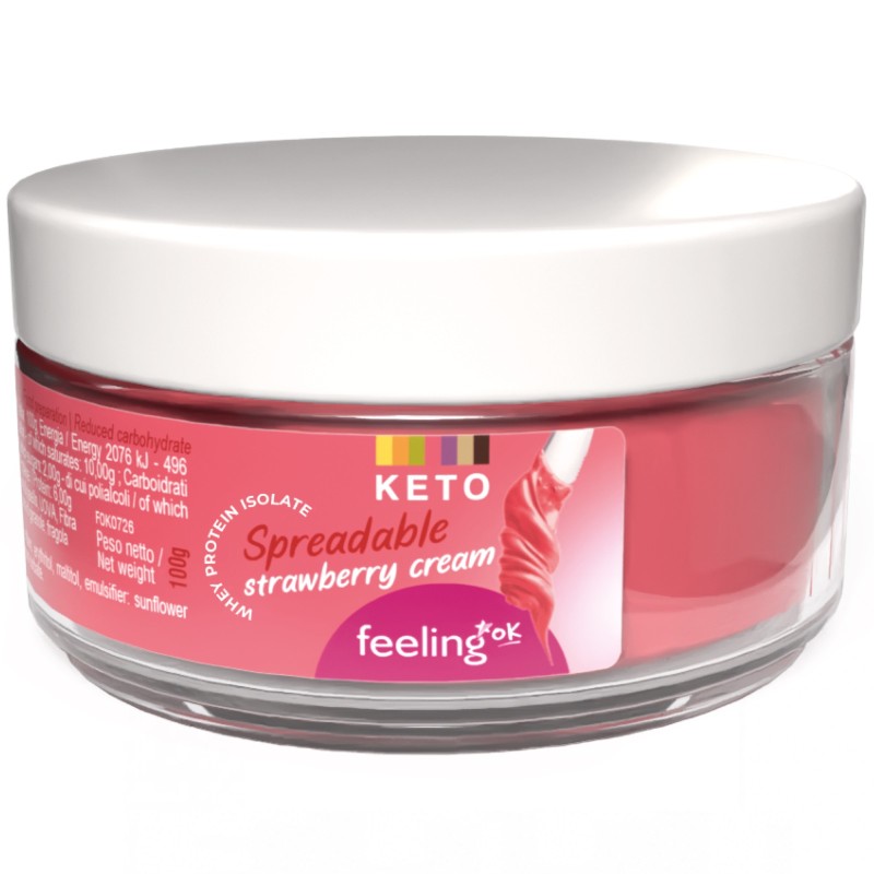 Feeling Ok Crema Spalmabile Keto alla Fragola - 100 gr AVENE - ALIMENTI PROTEICI