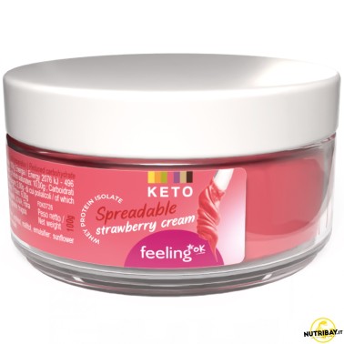 Feeling Ok Crema Spalmabile Keto alla Fragola - 100 gr AVENE - ALIMENTI PROTEICI