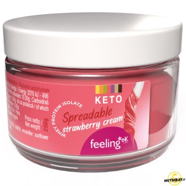 Feeling Ok Crema Spalmabile Keto alla Fragola - 250 gr AVENE - ALIMENTI PROTEICI