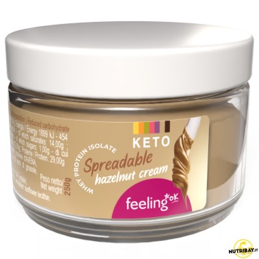 Feeling Ok Crema Spalmabile Keto alla Nocciola - 250 gr AVENE - ALIMENTI PROTEICI