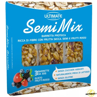 Ultimate Italia Barretta Semi Mix - 3 barrette da 30 gr BARRETTE ENERGETICHE