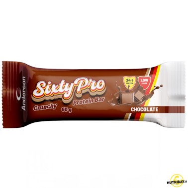 Anderson Sixty Pro Crunchy Protein Bar - 1 barretta da 60 gr BARRETTE ENERGETICHE