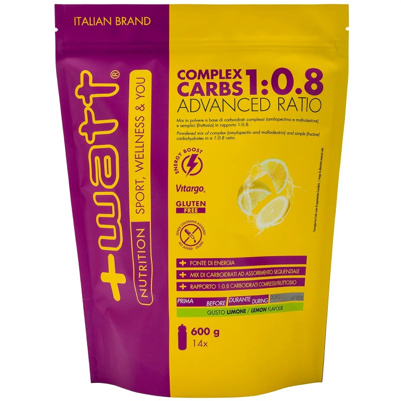 +Watt Complex Carbs Advanced Ratio 1:0.8 - 600 gr CARBOIDRATI - ENERGETICI