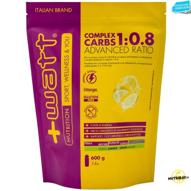 +Watt Complex Carbs Advanced Ratio 1:0.8 - 600 gr CARBOIDRATI - ENERGETICI