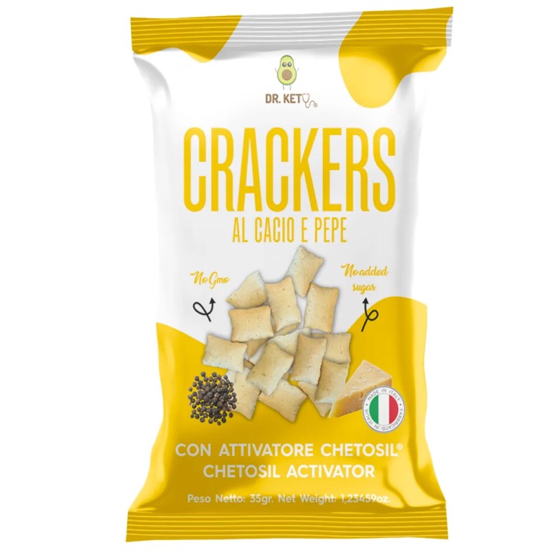 Dr Keto Crackers Al Cacio e Pepe - 35 gr AVENE - ALIMENTI PROTEICI