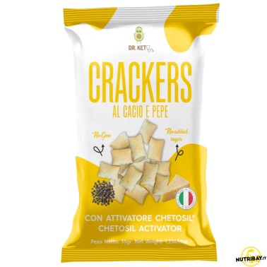 Dr Keto Crackers Al Cacio e Pepe - 35 gr AVENE - ALIMENTI PROTEICI
