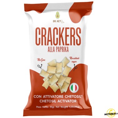 Dr Keto Crackers Alla Paprika - 35 gr AVENE - ALIMENTI PROTEICI