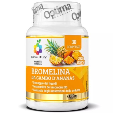 Optima Bromelina da Gambo d'Ananas - 30 cpr BENESSERE-SALUTE