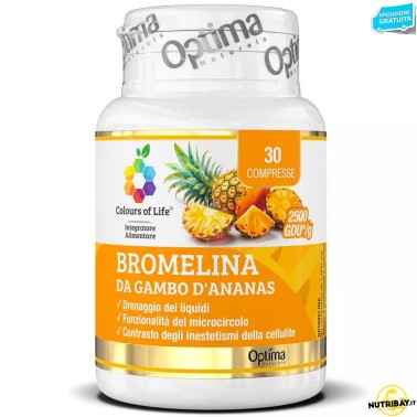 Optima Bromelina da Gambo d'Ananas - 30 cpr BENESSERE-SALUTE