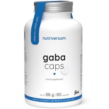 Nutriversum Basic Gaba Caps - 60 caps BENESSERE-SALUTE