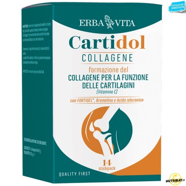 Erba Vita Cartidol Collagene - 14 stickpack da 9,5 gr BENESSERE ARTICOLAZIONI