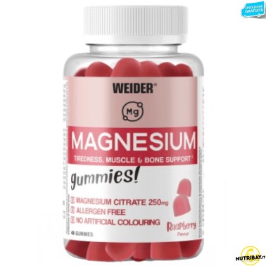 Weider Magnesium Gummies - 48 caramelle gommose SALI MINERALI