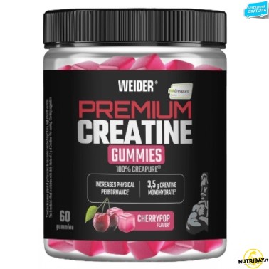 Weider Premium Creatine Gummies Creapure - 60 caramelle gommose CREATINA