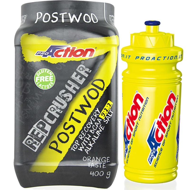 Proaction Rep Crusher 400 gr Post Wod Workout Completo Crossfit + BORRACCIA POST WORKOUT COMPLETI