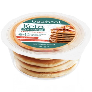 Bewheat Keto Pancake Mele e Cannella - 4 pancakes da 160 gr AVENE - ALIMENTI PROTEICI