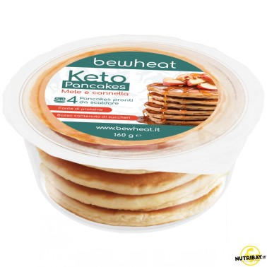 Bewheat Keto Pancake Mele e Cannella - 4 pancakes da 160 gr AVENE - ALIMENTI PROTEICI