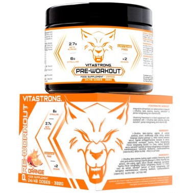 Vitastrong Preworkout Caffeine Free - 300 gr PRE ALLENAMENTO