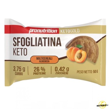 Pronutrition Sfogliatina Keto Multicereali Albicocca - 1 sfogliata da 50 gr AVENE - ALIMENTI PROTEICI