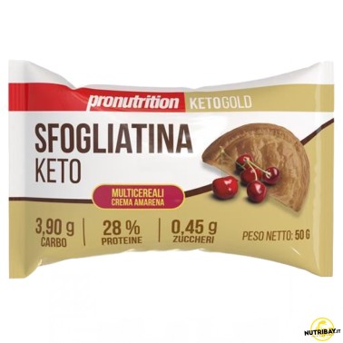 Pronutrition Sfogliatina Keto Multicereali Crema Amarena - 1 sfogliata da 50 gr AVENE - ALIMENTI PROTEICI