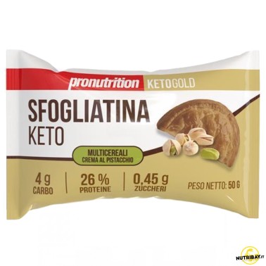 Pronutrition Sfogliatina Keto Multicereali Crema al Pistacchio - 50 gr AVENE - ALIMENTI PROTEICI