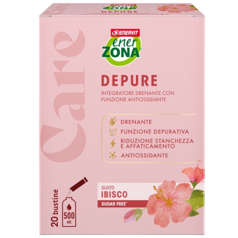 Enerzona Care Depure - Astuccio da 20 bustine da 6 gr DRENANTI DIURETICI