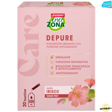 Enerzona Care Depure - Astuccio da 20 bustine da 6 gr DRENANTI DIURETICI