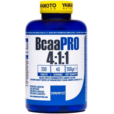 Yamamoto Nutrition Bcaa Pro 4:1:1 - 200 cpr AMINOACIDI 3.1.2 - 4.1.1 - 10.1.1 - 12.1.1