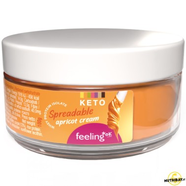 Feeling Ok Crema Spalmabile Keto all'Albicocca - 100 gr AVENE - ALIMENTI PROTEICI