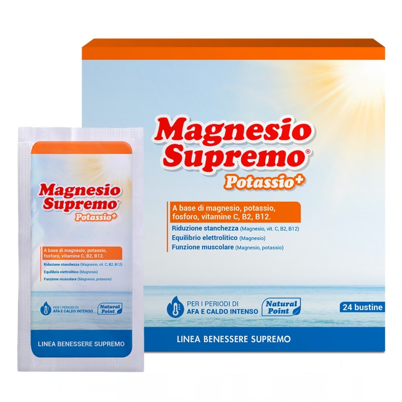 Natural Point Magnesio Supremo Potassio+ - 24 bustine da 4,8 gr SALI MINERALI