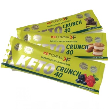 Keforma Keto Crunch 40 - 1 barretta da 40 gr BARRETTE ENERGETICHE