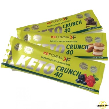 Keforma Keto Crunch 40 - 1 barretta da 40 gr BARRETTE ENERGETICHE