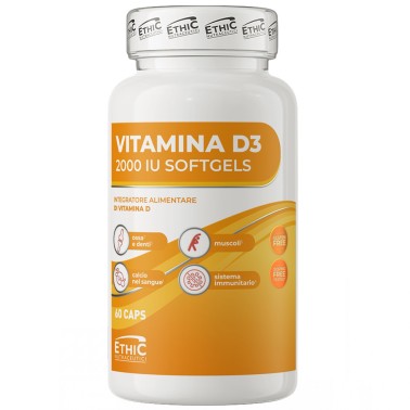 Ethic Sport Vitamina D3 2000 IU - 60 caps VITAMINE