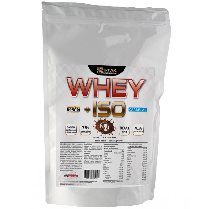 STAK NUTRITION Whey + Iso - 900 gr PROTEINE