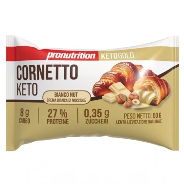 Pronutrition Cornetto Keto Bianco Nut - 1 cornetto da 50 gr AVENE - ALIMENTI PROTEICI