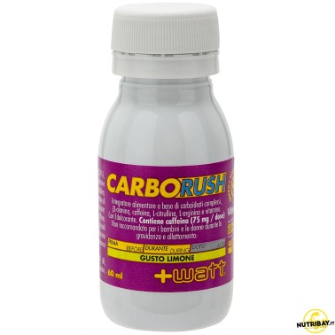+Watt Carbo Rush - 1 shot da 60 ml PRE ALLENAMENTO