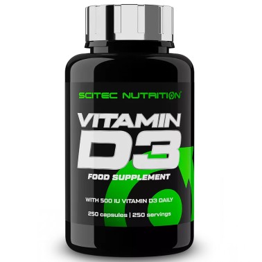 Scitec Nutrition D3 250 cps. Integratore di Vitamina D3 in capsule VITAMINE