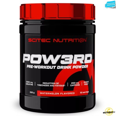 Scitec Nutrition Pow3Rd 2.0 350 gr. Pre Work Out con Creatina e Arginina PRE ALLENAMENTO