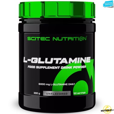 Scitec Nutrition L-Glutamine 300 gr. Glutammina in Polvere Anticatabolico GLUTAMMINA