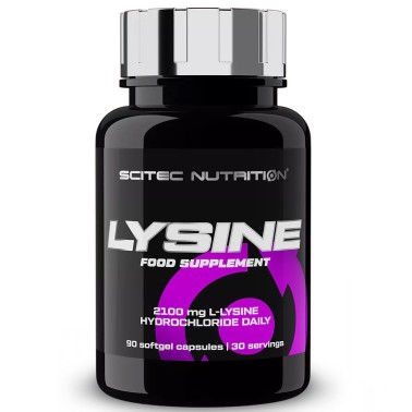 Scitec Nutrition Lysine 90 cps. Integratore di Aminoacido Lisina AMINOACIDI BCAA