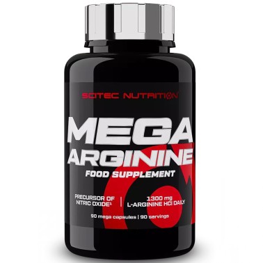 Scitec Nutrition Mega Arginine 90 cps. Arginina in Capsule Ossido Nitrico ARGININA