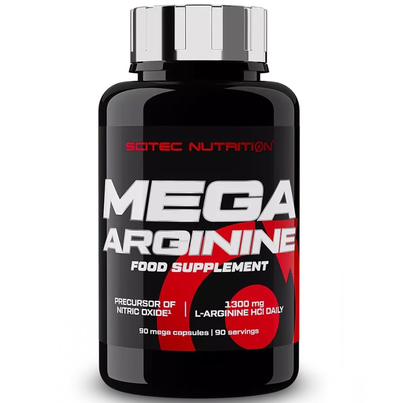 Scitec Nutrition Mega Arginine 90 cps. Arginina in Capsule Ossido Nitrico ARGININA