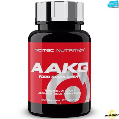 SCITEC NUTRITION Aakg 100 cps Arginina akg Aumento Erezione con Ossido Nitrico TONICI