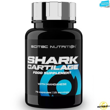 SCITEC Shark Cartilage 75c Cartilagine Squalo CONDROITINA supporto articolazioni BENESSERE ARTICOLAZIONI