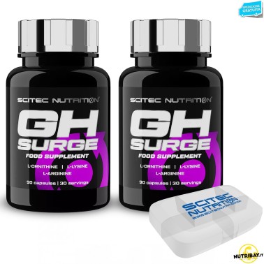 SCITEC NUTRITION GH Surge 180cps AOL Aminoacidi Ornitina Arginina Lisina Tonico TONICI