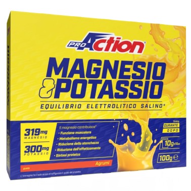 PROACTION MAGNESIO E POTASSIO MG+K 10 bustine SALI MINERALI