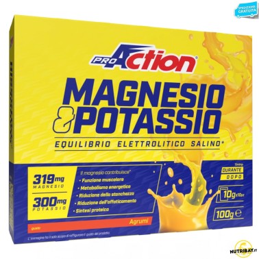 PROACTION MAGNESIO E POTASSIO MG+K 10 bustine SALI MINERALI