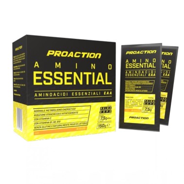 PROACTION EAA AMINO ESSENTIAL 20 buste da 7,5 g AMINOACIDI COMPLETI / ESSENZIALI