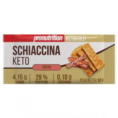 Pronutrition Schiaccina Keto Bacon - 50 gr AVENE - ALIMENTI PROTEICI