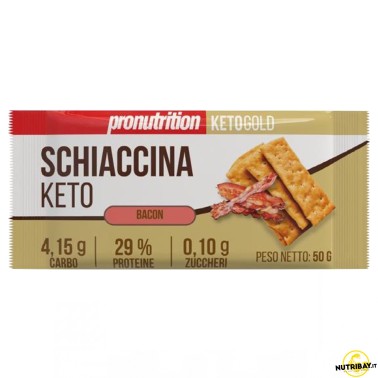 Pronutrition Schiaccina Keto Bacon - 50 gr AVENE - ALIMENTI PROTEICI